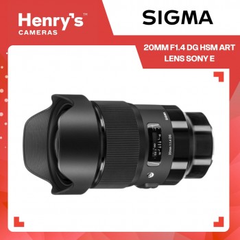 Sigma 20mm F1.4 DG HSM Art Lens Sony E Sigma 20mm F1.4 DG HSM Art Lens Sony E