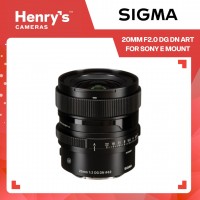 Sigma 20mm F2.0 DG DN Art for Sony E Mount Sigma 20mm F2.0 DG DN Art for Sony E Mount