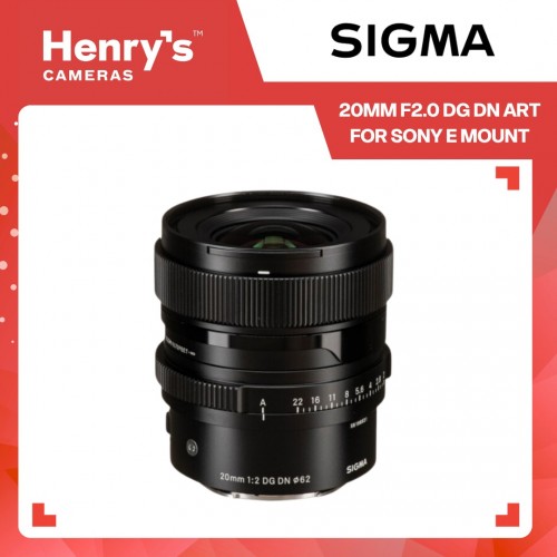 Sigma 20mm F2.0 DG DN Art for Sony E Mount Sigma 20mm F2.0 DG DN Art for Sony E Mount