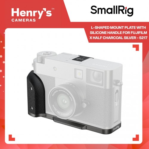 SmallRig L-shaped Mount Plate with Silicone Handle for Fujifilm X half Charcoal Silver - 5217