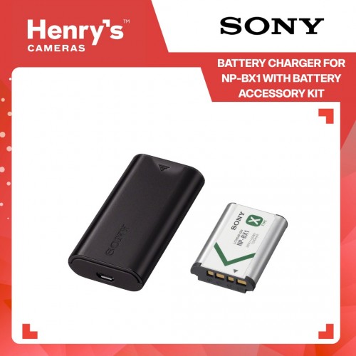 Sony Battery Charger for NP-BX1 with Battery Accessory Kit Sony Battery Charger for NP-BX1 with Battery Accessory Kit