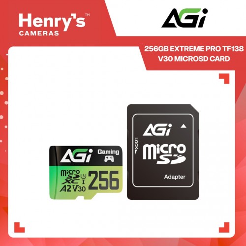 AGI 256GB Extreme Pro TF138 V30 MicroSD Card AGI 256GB Extreme Pro TF138 V30 MicroSD Card
