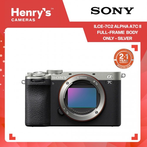 Sony ILCE-7C2 Alpha A7C II Full-Frame Mirrorless Camera Body Only - Silver
