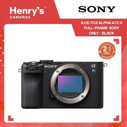 Sony ILCE-7C2 Alpha A7C II Full-Frame Mirrorless Camera Body Only - Black
