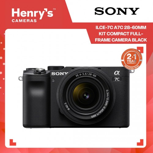 Sony ILCE-7C A7C 28-60mm Kit Compact Full-Frame Camera Black Sony ILCE-7C A7C 28-60mm Kit Compact Full-Frame Camera Black