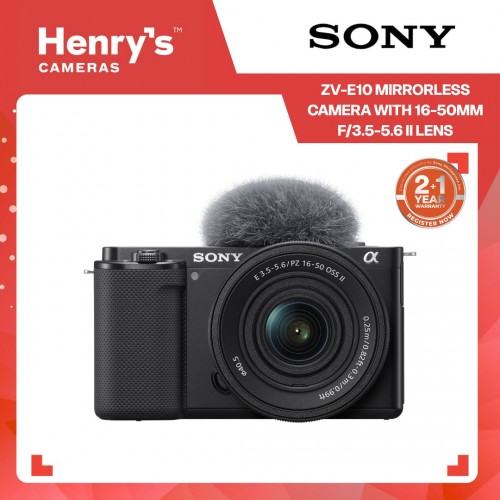 Sony ZV-E10 Mirrorless Camera with 16-50mm f/3.5-5.6 II Lens