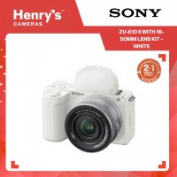Sony ZV-E10 II Mirrorless Camera with 16-50mm Lens Kit - White