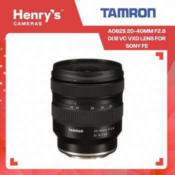 Tamron A062S 20-40mm F2.8 DI III VC VXD Lens for Sony FE Tamron A062S 20-40mm F2.8 DI III VC VXD Lens for Sony FE