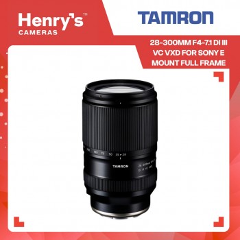 Tamron 28-300mm F4-7.1 Di III VC VXD for Sony E Mount Full Frame Tamron 28-300mm F4-7.1 Di III VC VXD for Sony E Mount Full Frame