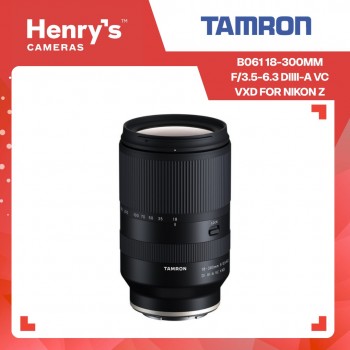 Tamron B061 18-300mm F/3.5-6.3 DiIII-A VC VXD for Nikon Z - Order Basis Tamron B061 18-300mm F/3.5-6.3 DiIII-A VC VXD for Nikon Z - Order Basis