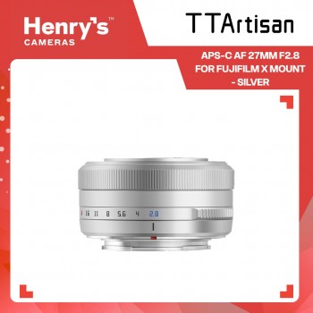 TTArtisan APS-C AF 27mm F2.8 for Fujifilm X Mount - Silver TTArtisan APS-C AF 27mm F2.8 for Fujifilm X Mount - Silver