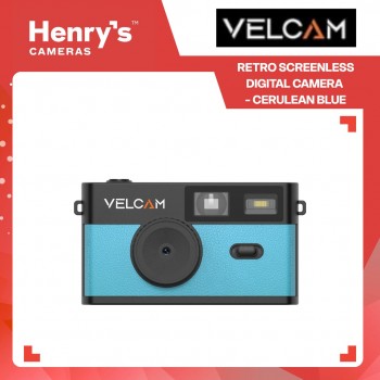 Velcam Retro Screenless Digital Camera - Cerulean Blue