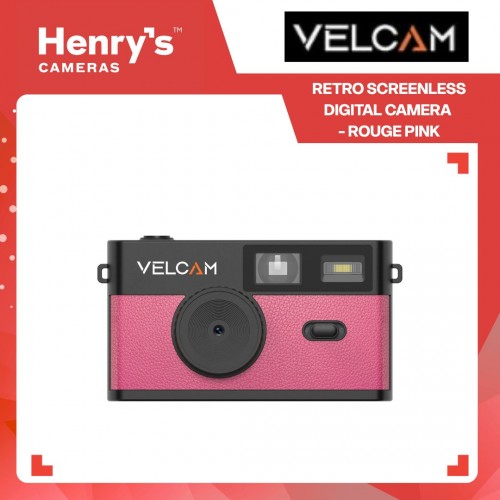 Velcam Retro Screenless Digital Camera - Rouge Pink
