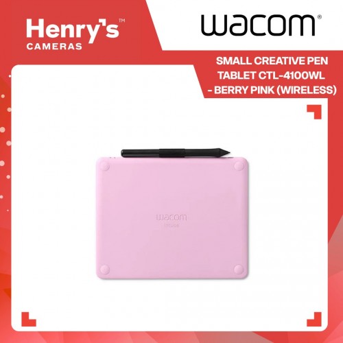 Wacom Intuos Small Creative Pen Tablet CTL-4100WL - Berry Pink (Wireless)